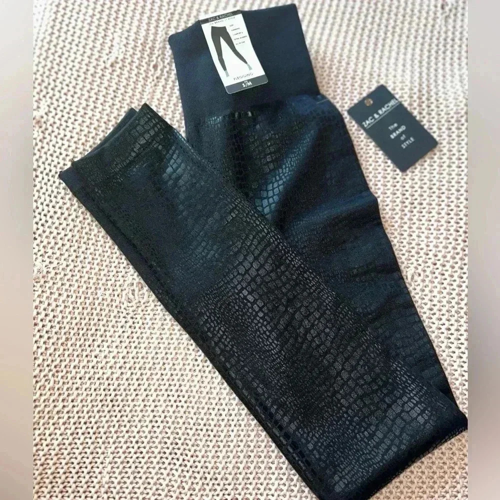 Zac & Rachel Snake Skin Print Fleggings - Size S/M - NWT - Picture 3 of 4